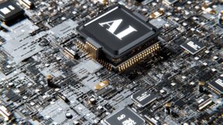 a computer chip with the letter a on top of it