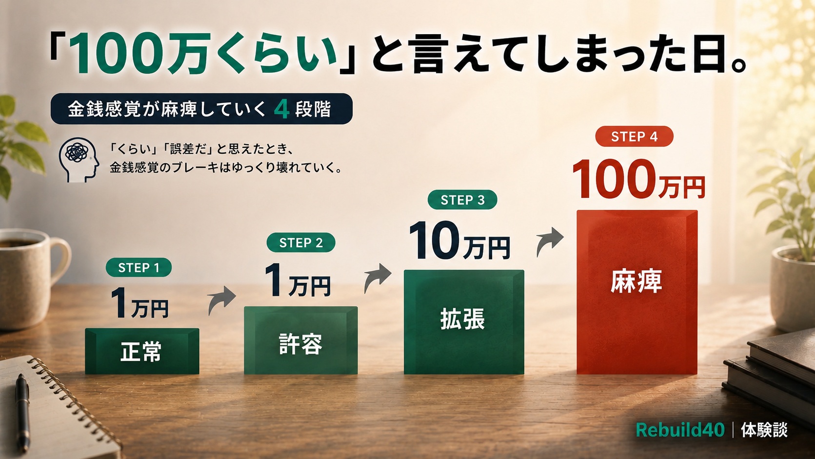 ソシャゲ課金で金銭感覚が麻痺していく4段階(1万→1万→10万→100万・正常/許容/拡張/麻痺)