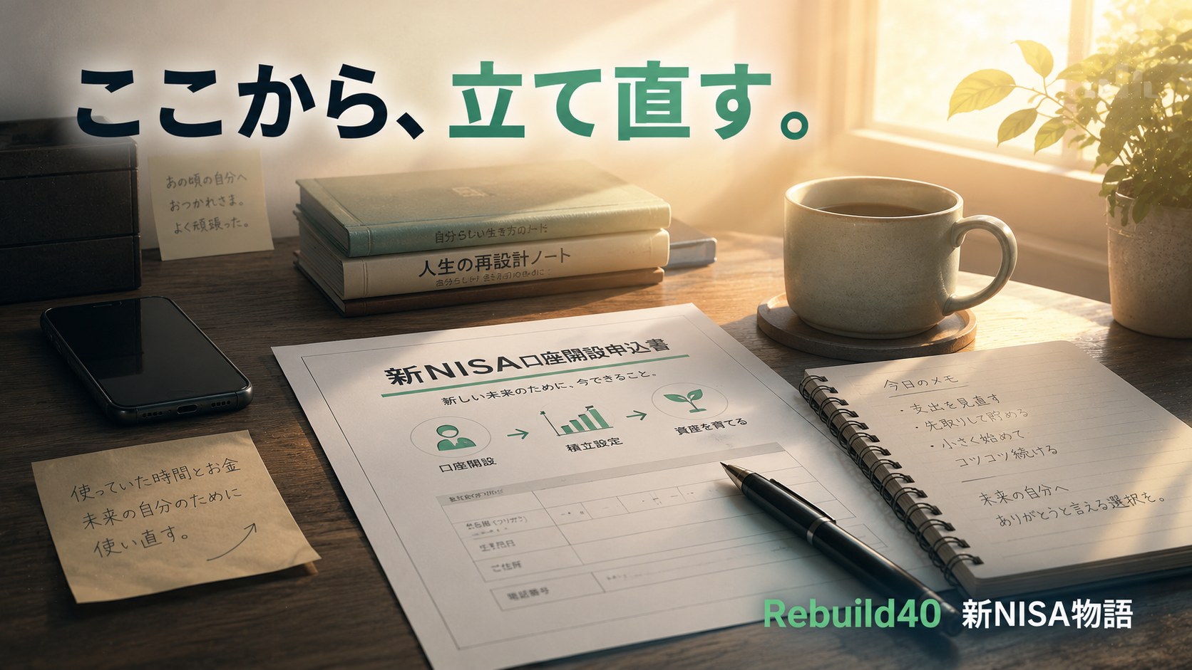 ソシャゲ500万から新NISAで方針転換した40代独身の物語の起源を象徴するアイキャッチ