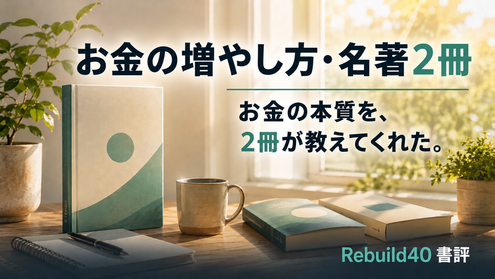 お金の増やし方・名著2冊が教えるお金の本質を象徴する書評アイキャッチ