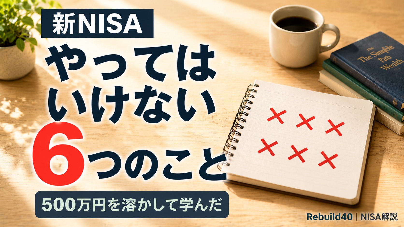 新NISAでやってはいけない6つのNG行動・500万円を溶かして学んだ教訓のアイキャッチ